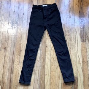 Madewell black 10” high rise skinny- size 25
